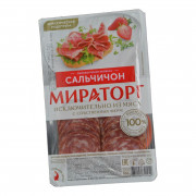 Сальчичон Мираторг колбаса полусухая 100г нарезка Сальчичон Мираторг колбаса полусухая 100г нарезка