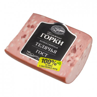 Колбаса Ближние горки Телячья ГОСТ 330г в/у срез