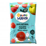 Кусочки Фруто-няня фруктовые яблочно-малиновый 15г улитка