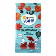 Кусочки Фруто-няня фруктовые Пазлы яблоко/клубника/малина/черная смородина 20г
