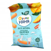 Палочки кукурузные Фруто-няня яблоком-манго с 12мес 20г