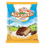 Конфеты РотФронт коровка молочная вафельные 250г