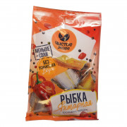 Рыбка Янтарная Чистое море сушено-вяленая кусочки с перцем 40г