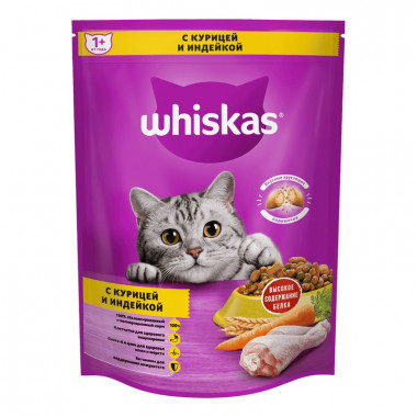 Корм для кошек Вискас подушечки курица/ индейка 800г
