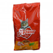 Корм для кошек Дарлинг сухой с птицей и овощами 760г
