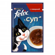 Корм для кошек Феликс суп с говядиной 48г