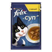 Корм для кошек Феликс суп с курицей 48г