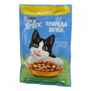 Корм для кошек Феликс Природа вкуса курица в соусе 75г