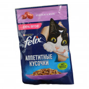 Корм для кошек Феликс с ягненком в желе 75г
