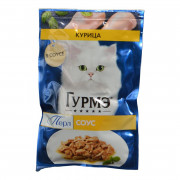 Корм для кошек Гурме Перл с курицей в соусе 75г