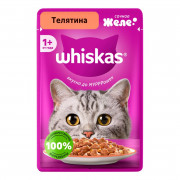 Корм для кошек Вискас желе телятина 75г