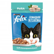 Корм для кошек Феликс Домашняя вкуснятина Рыба в соусе 75г
