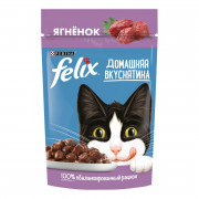 Корм для кошек Феликс Домашняя вкуснятина Ягненок в соусе 75г