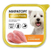Корм для собак Мираторг Виннер для мелких пород паштет с курочкой 100г