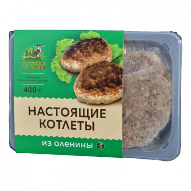 Котлеты Карельские рецепты из оленины с/м 400г лоток