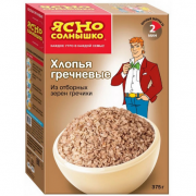 Хлопья Ясно солнышко гречневые 375г