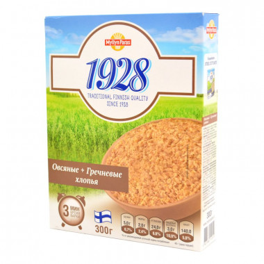 Хлопья Мюллян Парас овсяные+гречневые 300г