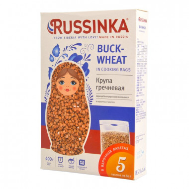 Крупа Руссинка гречневая в пакетиках 5*80г