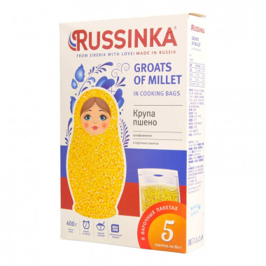 Крупа Руссинка пшено в пакетиках 5*80г