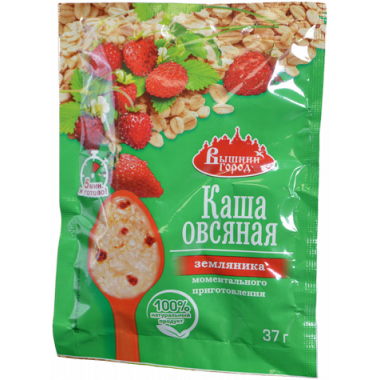 Каша Вышний город овсяная с земляникой 37г