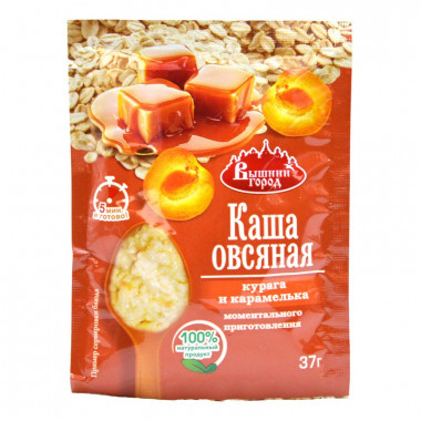 Каша Вышний город овсяная с курагой и карамелькой 37г