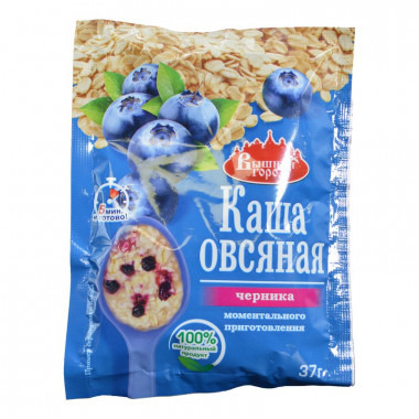 Каша Вышний город овсяная с черникой 37г