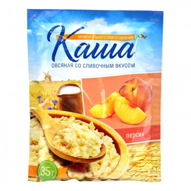 Каша Вышний город овсяная с персиком со сливочным вкусом 35г