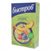 Хлопья Быстров Ассорти черника клубника персик 240г