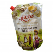 Майонез Mr. Ricco на перепелином яйце органик 67% 800г дой-пак Майонез Mr. Ricco на перепелином яйце органик 67% 800г дой-пак