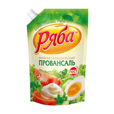 Майонез Ряба Провансаль классический 50,5% 630г дой-пак