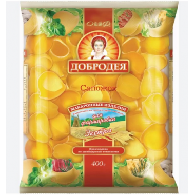 Макароны Добродея сапожок 400г