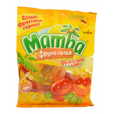 Мармелад жевательный Мамба Фрумеладки фруктовый микс 140г