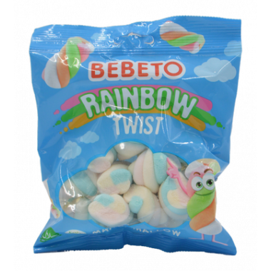 Суфле-маршмеллоу Бебето Рейнбоу Твист со вкусом ванили 60г