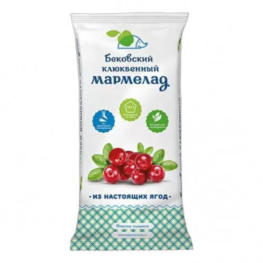 Мармелад Бековский клюквенный 260г