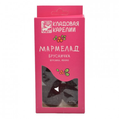 Мармелад Кладовая Карелии брусника яблоко 110г