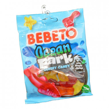 Мармелад Бебето Океан парк жевательный со вкусом ежевики, лимона, апельсина и клубники 80г