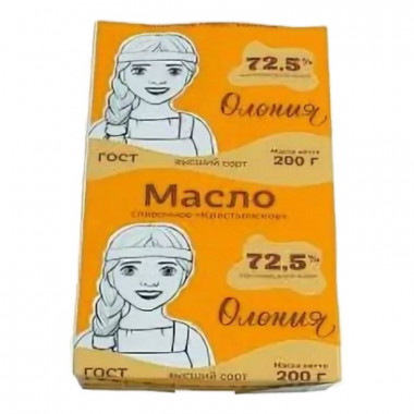 Масло Олонецкий мк крестьянское жир.72,5 200г
