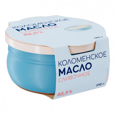 Масло Коломенское сливочное 82,5% 170г керамика