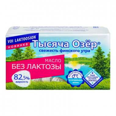 Масло Тысяча озер безлактозное 82,5% 150г