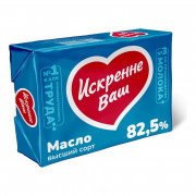 Масло Искренне Ваш сливочное 82,5% 180г