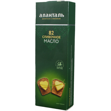 Масло Аланталь сливочное 82,5% 380г