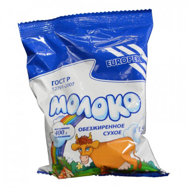 Молоко Европек цельное сухое жир.1,5% 400г