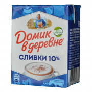 Сливки Домик в деревне стерилизованные 10% 200г