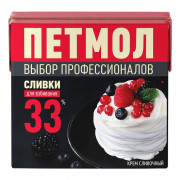 Сливки Петмол стерилизованные жир.33% 0,5л