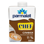 Сливки Пармалат ультрапастеризованные жир.11% 0,5л