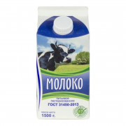 Молоко Славмо пастеризованное 2,5% 1500г