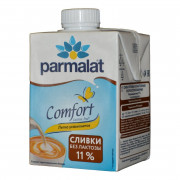 Сливки Пармалат безлактозные 11% 500г