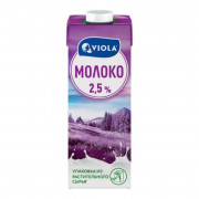Молоко Виола питьевое ультравысотемпературнообработанное 2,5% 973мл