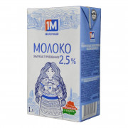 Молоко 1М ультрапастеризованное 2,5% 1л