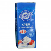 Крем Минская марка сливочный 33% 200г тетра-брик